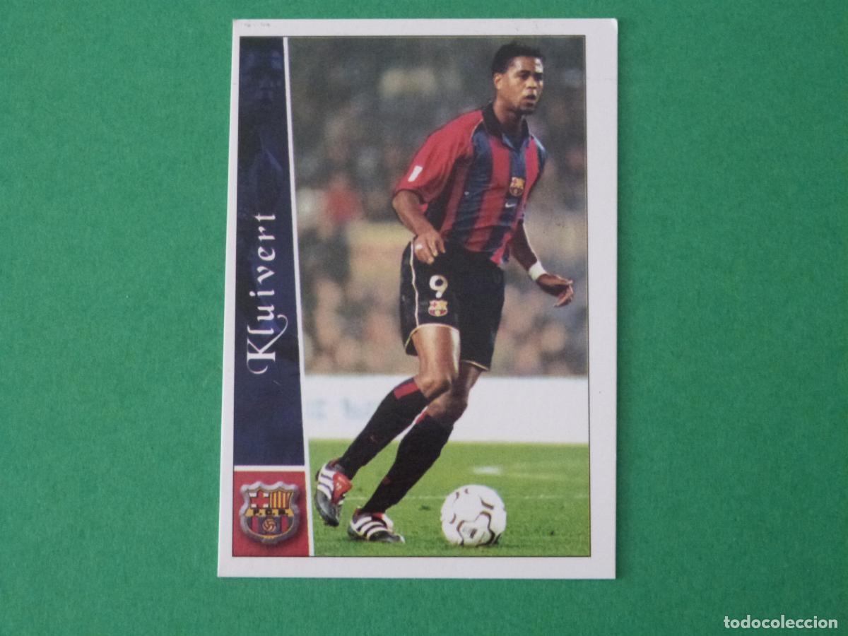 Cromos de f&uacute;tbol: TRADING CARD FUTBOL KLUIVERT F.C. BARCELONA N&ordm; 104 FICHAS LIGA MUNDICROMO 2002-2003/02-03