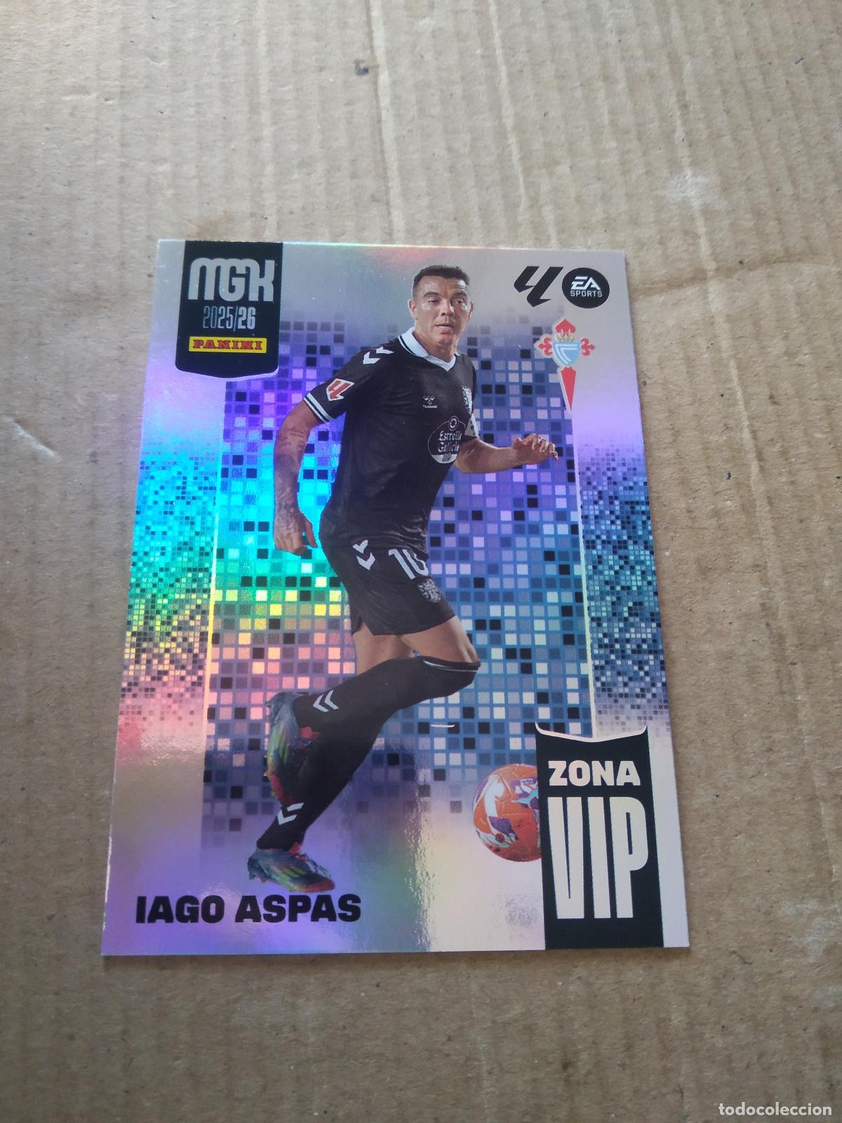 Cromos de f&uacute;tbol: 395 IAGO ASPAS CELTA DE VIGO CROMO FUTBOL PANINI LIGA MGKS 25-26 MEGACRACKS 2025-2026