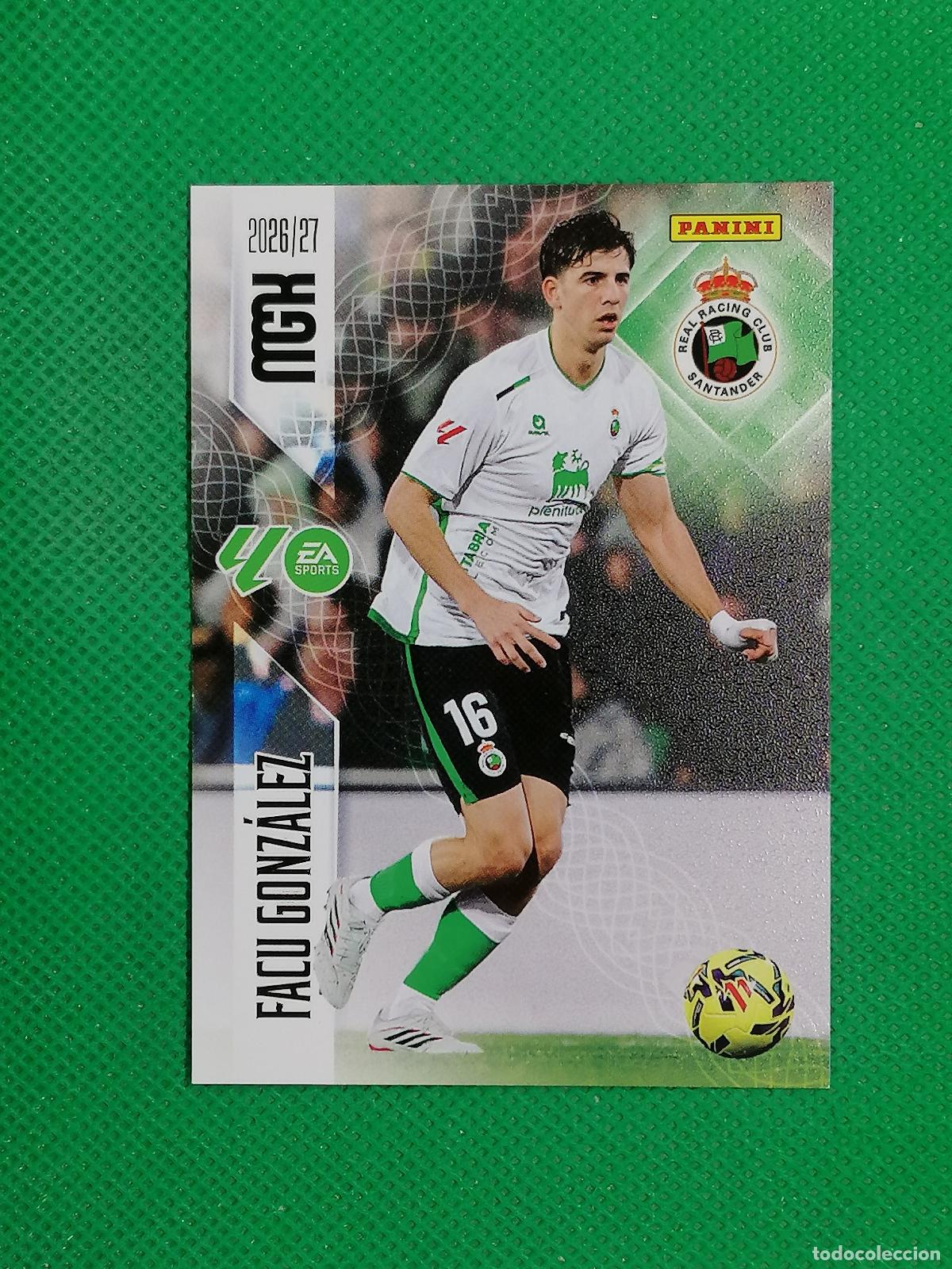 Cromos de f&uacute;tbol: 276 FACU GONZALEZ RACING DE SANTANDER ⚽ MEGACRACKS LIGA 2026 2027 26 27 ⚽