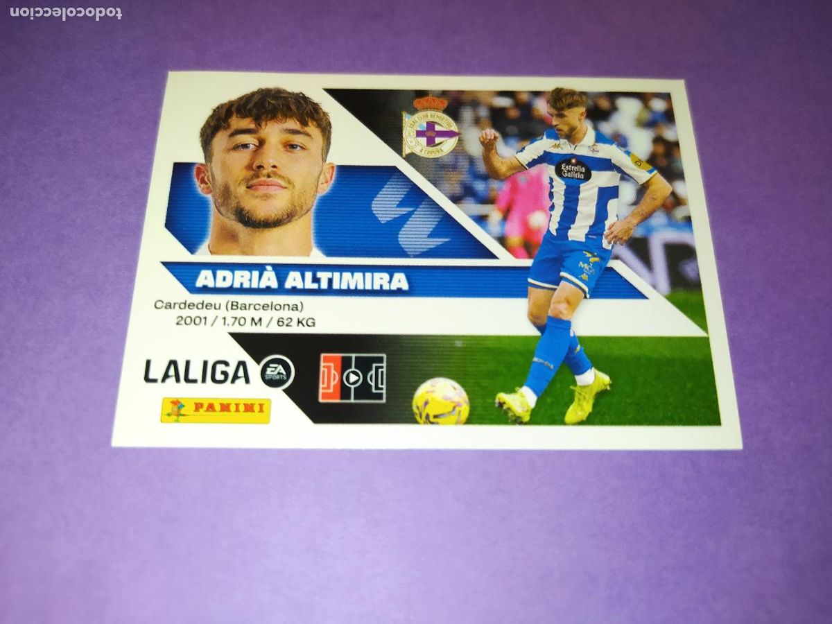 Cromos de f&uacute;tbol: LIGA ESTE 2026 2027 26 27 NUEVO - DEPORTIVO A CORU&Ntilde;A N&ordm; 5 ALTIMIRA
