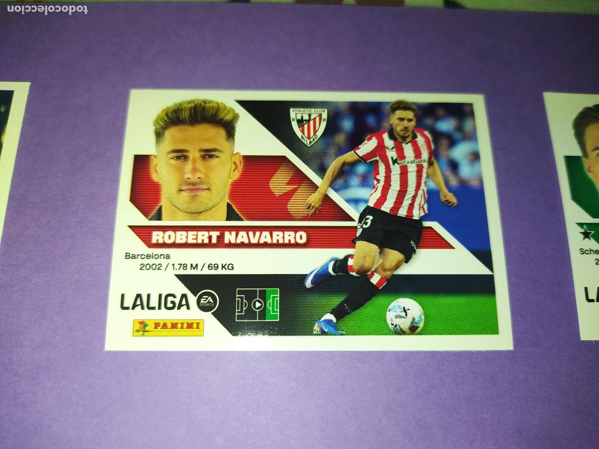Cromos de f&uacute;tbol: LIGA ESTE 2026 2027 26 27 NUEVO - ATHLETIC CLUB DE BILBAO N&ordm; 17A ROBERT NAVARRO