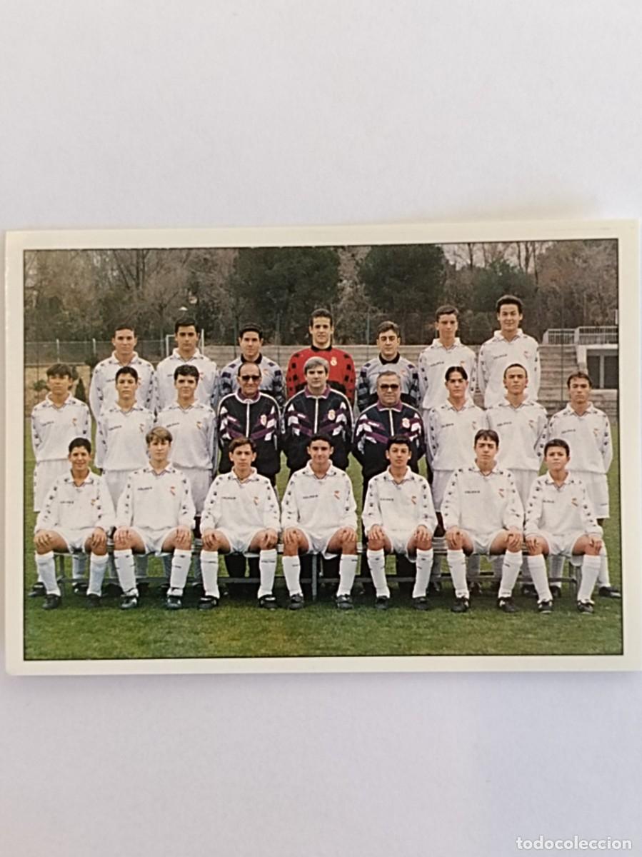Cromos de f&uacute;tbol: #285 EQUIPO REAL MADRID CADETE B 1995/1996 COLECCION REAL MADRID 95/96 PANINI