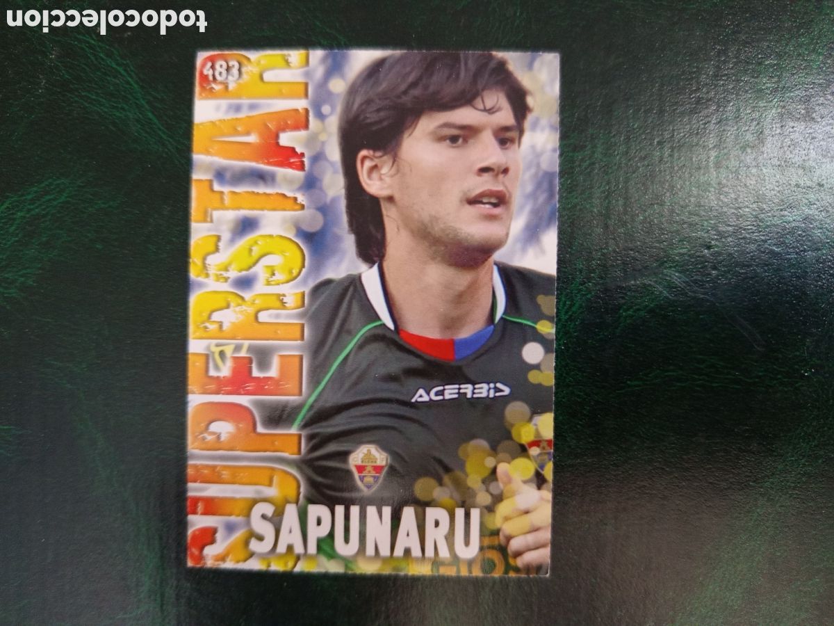 Cromos de f&uacute;tbol: ❇️ CROMO ⚽ SAPUNARU ELCHE 483 SUPERSTAR FICHAS LIGA QUIZ GAME 2014 13 14 2013 2014 MUNDICROMO ❇️