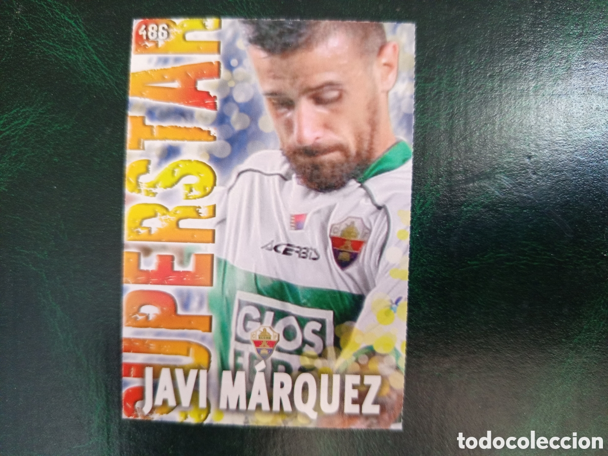 Cromos de f&uacute;tbol: ❇️ CROMO ⚽ JAVI M&Aacute;RQUEZ ELCHE 486 SUPERSTAR FICHAS LIGA QUIZ GAME 2014 13 14 2013 2014 MUNDICROMO ❇️