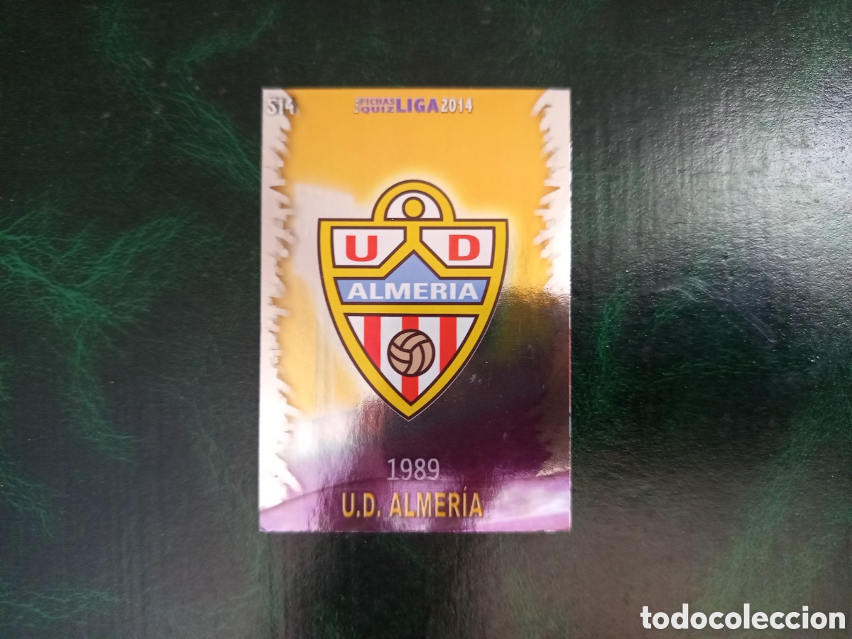Cromos de f&uacute;tbol: ❇️ CROMO ⚽ ESCUDO ALMER&Iacute;A 514 FICHAS LIGA QUIZ GAME 2014 13 14 2013 2014 MUNDICROMO ❇️