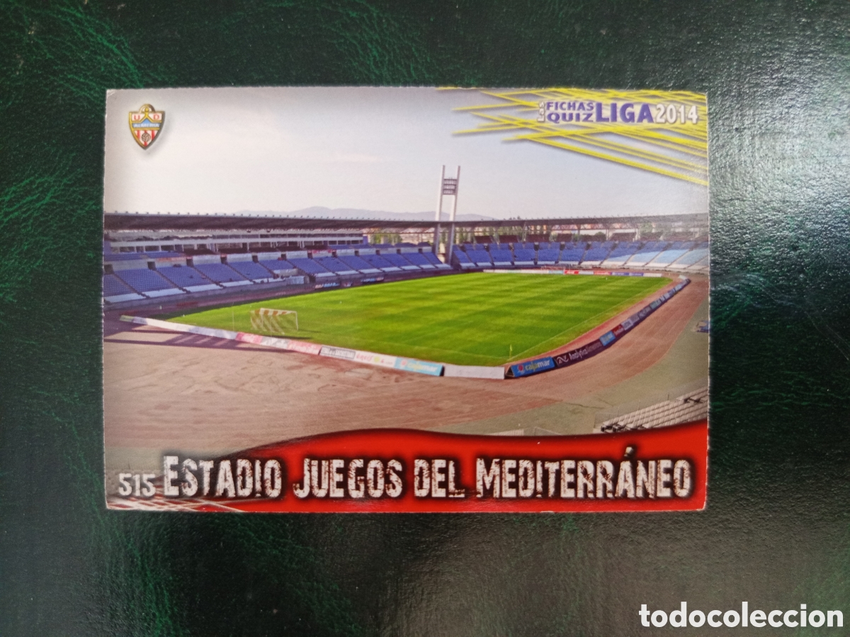 Cromos de f&uacute;tbol: ❇️ CROMO ⚽ ESTADIO JUEGOS DEL MEDITERR&Aacute;NEO ALMER&Iacute;A 515 FICHAS LIGA 2014 13 14 2013 14 MUNDICROMO ❇️