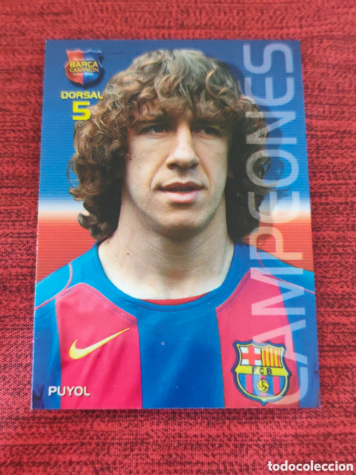 Cromos de f&uacute;tbol: #17 PUYOL FC BARCELONA MEGACRACKS BAR&Ccedil;A CAMPE&Oacute;N 2004 2005