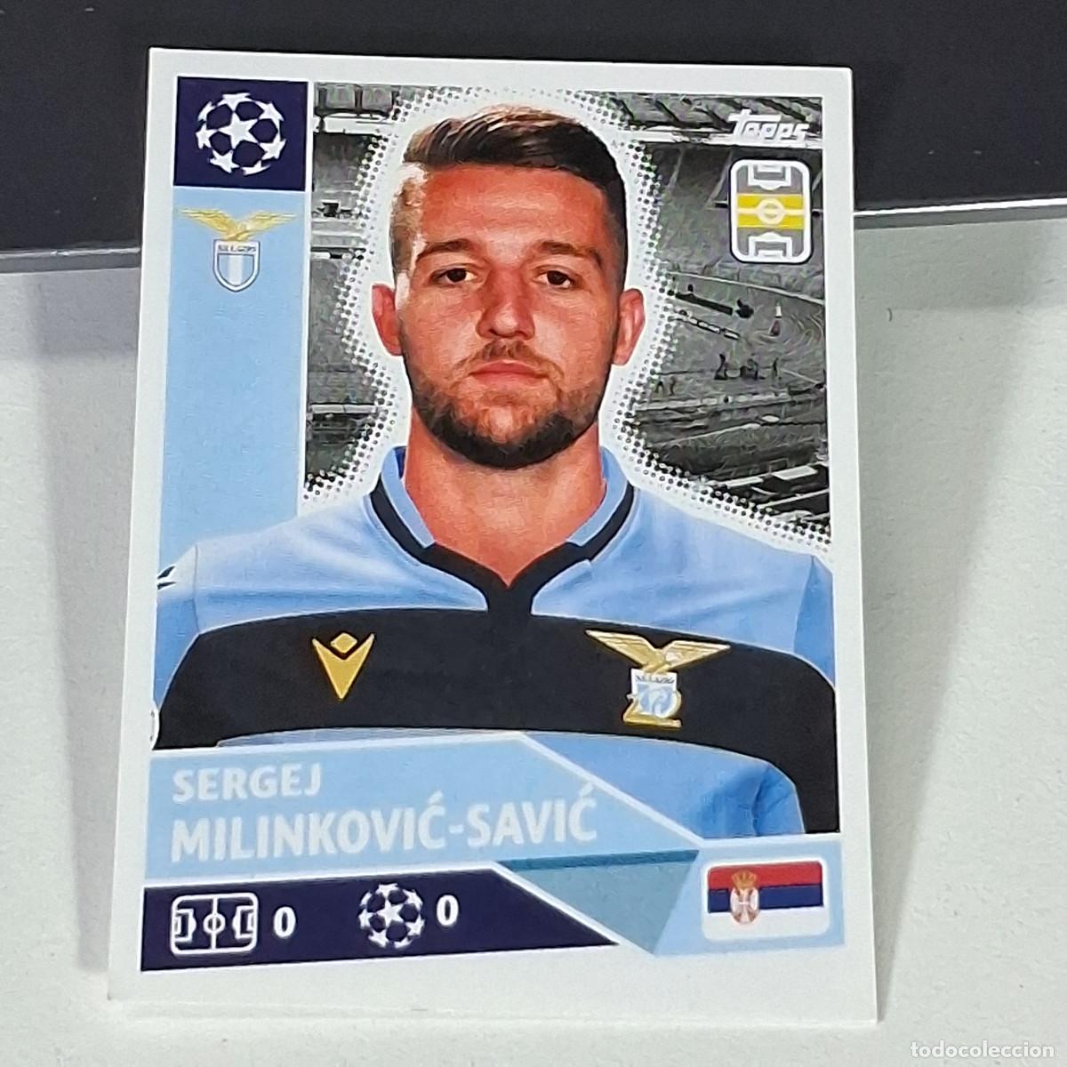 Cromos de f&uacute;tbol: A41 LAZ13 LAZ 13 SERGEJ MILINKOVIC - SAVIC UEFA CHAMPIONS LEAGUE STICKER 2020 2021 20 21 CROMO TOPPS
