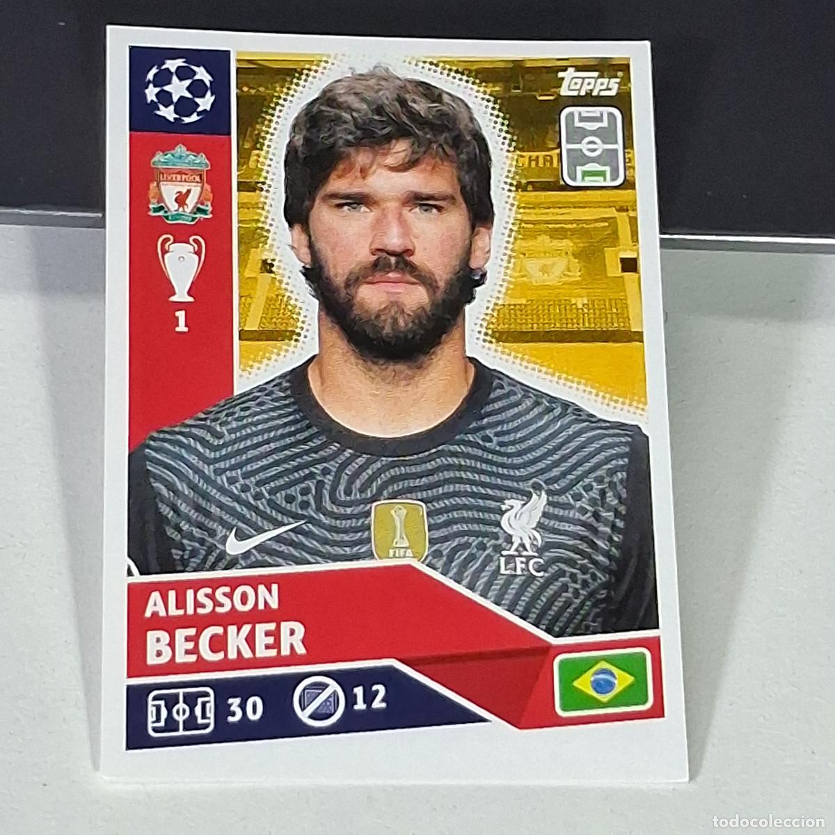 Cromos de f&uacute;tbol: A41 LIV03 LIV3 LIV ALISON BECKER LIVERPOOL UEFA CHAMPIONS LEAGUE STICKER 2020 2021 20 21 CROMO TOPPS