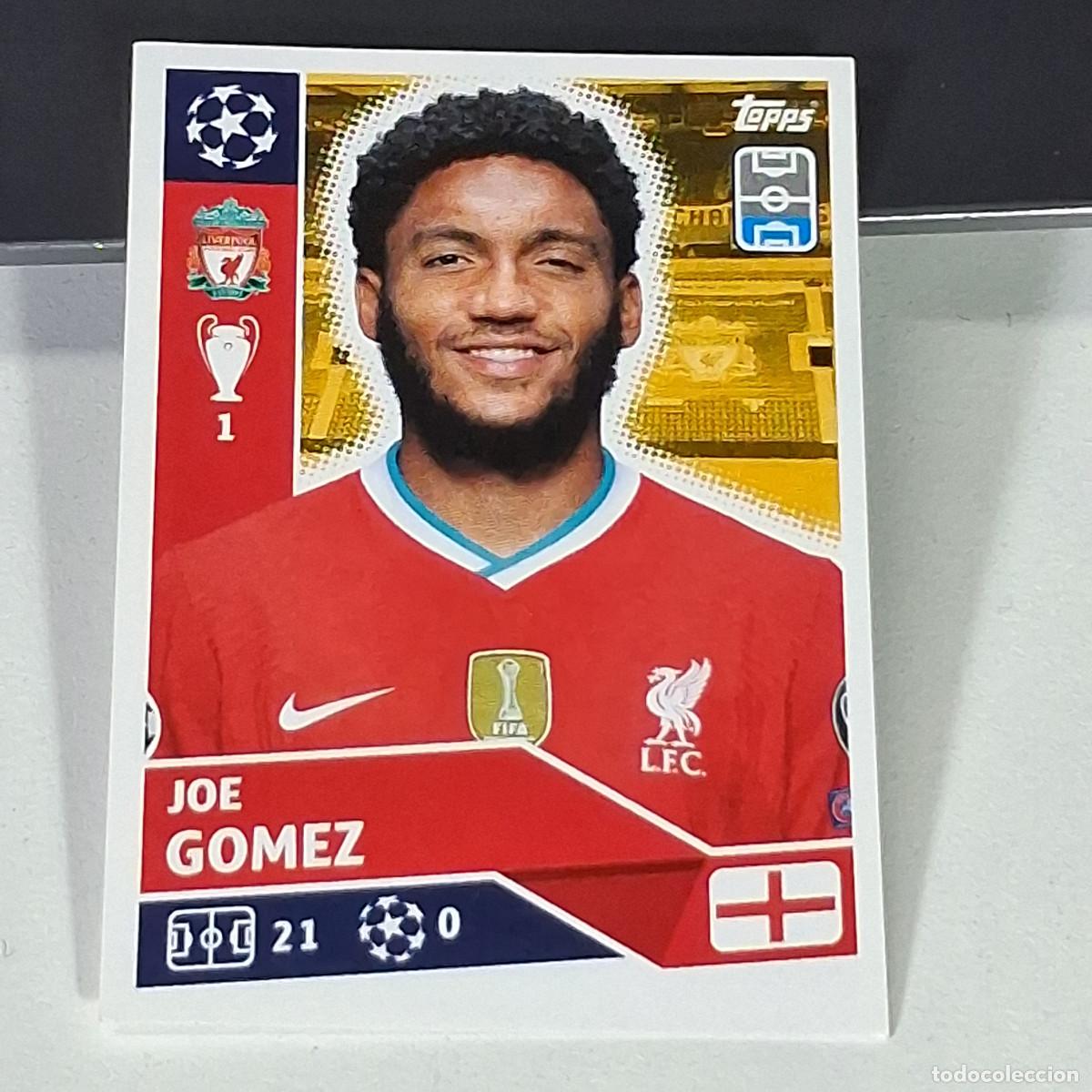 Cromos de f&uacute;tbol: A41 LIV05 LIV5 LIV 5 JOE GOMEZ LIVERPOOL UEFA CHAMPIONS LEAGUE STICKER 2020 2021 20 21 CROMO TOPPS