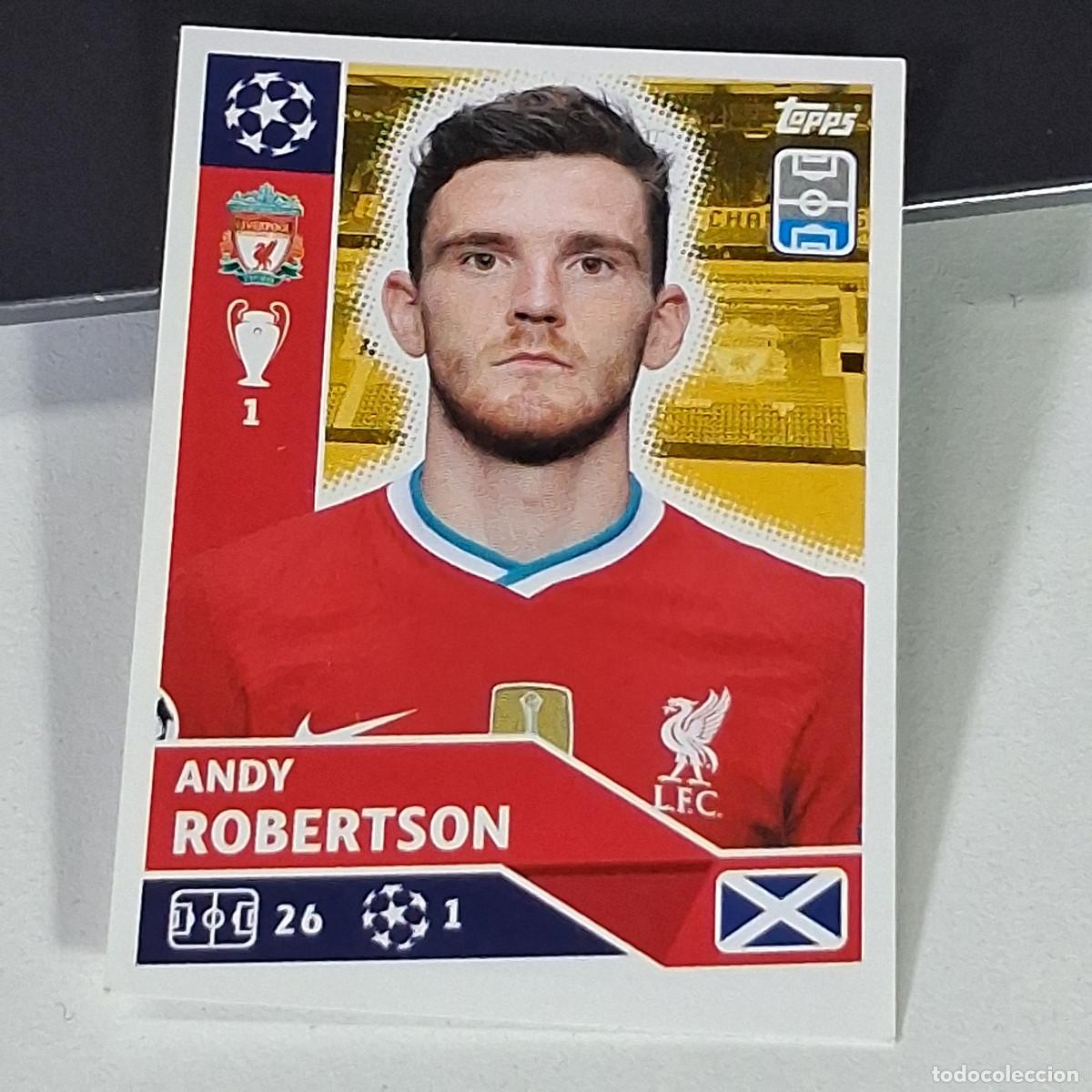 Cromos de f&uacute;tbol: A41 LIV7 LIV 7 LIVERPOOL ANDY ROBERTSON UEFA CHAMPIONS LEAGUE STICKER 2020 2021 20 21 CROMO TOPPS
