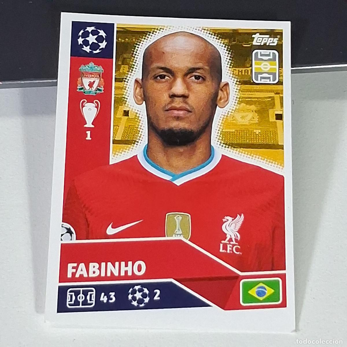 Cromos de f&uacute;tbol: A41 LIV9 LIV 9 LIVERPOOL FABINHO UEFA CHAMPIONS LEAGUE STICKER 2020 2021 20 21 CROMO TOPPS