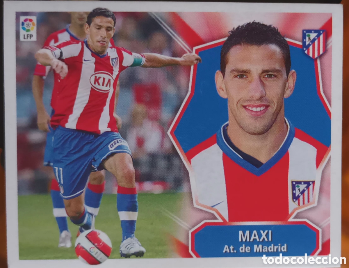 Cromos de f&uacute;tbol: CROMO DE MAXI. C. AT. DE MADRID
