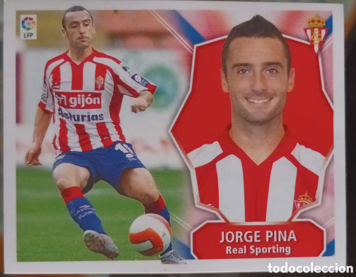 Cromos de f&uacute;tbol: CROMO JORGE PINA. R. SPORTING DE GIJON