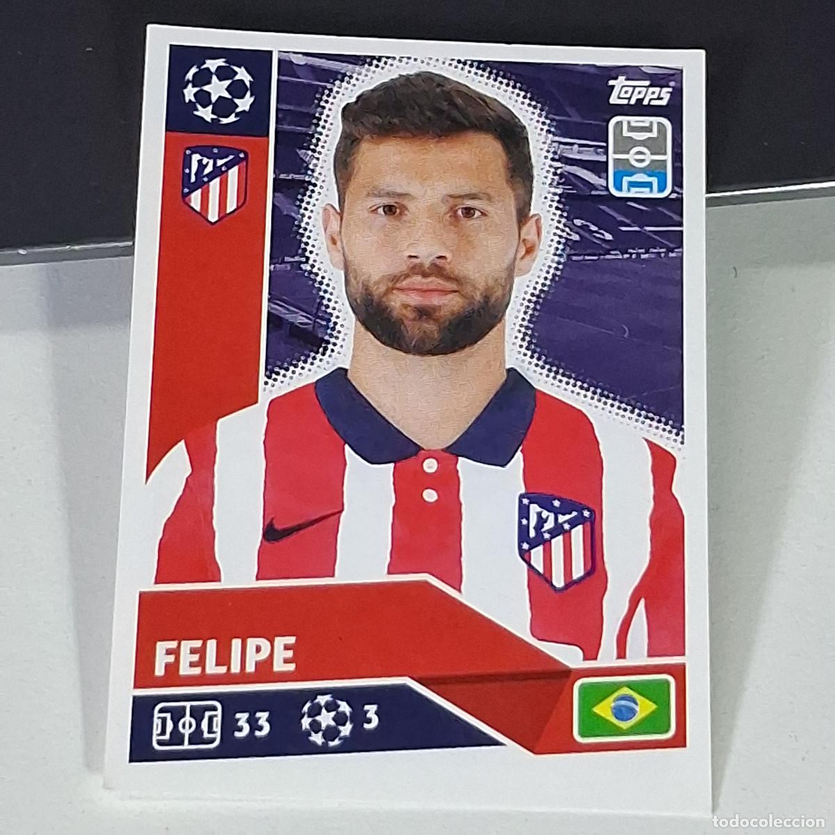 Fu&szlig;ball-Sticker: A41 ATM5 ATM 5 FELIPE ATLETICO MADRID UEFA CHAMPIONS LEAGUE STICKER 2020 2021 20 21 CROMO TOPPS