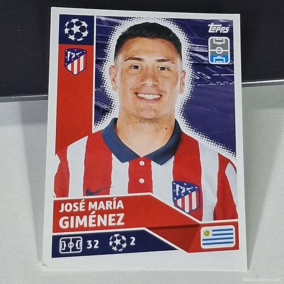 Fu&szlig;ball-Sticker: A41 ATM6 ATM 6 ATLETICO MADRID GIMENEZ UEFA CHAMPIONS LEAGUE STICKER 2020 2021 20 21 CROMO TOPPS