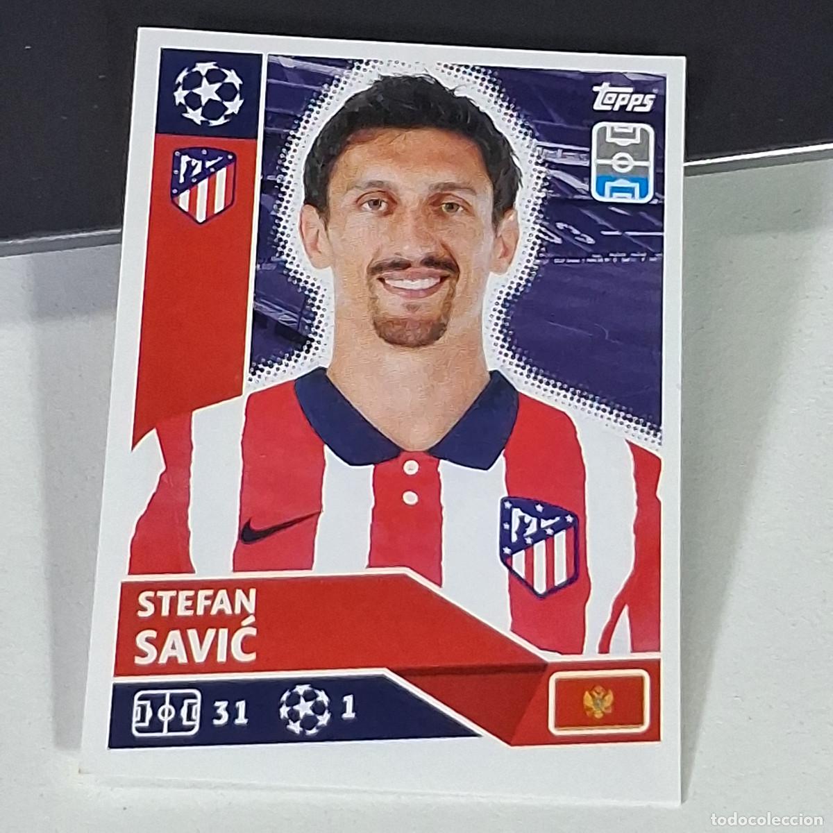 Fu&szlig;ball-Sticker: A41 ATM 8 ATM8 SAVIC ATLETICO DE MADRID UEFA CHAMPIONS LEAGUE STICKER 2020 2021 20 21 CROMO TOPPS