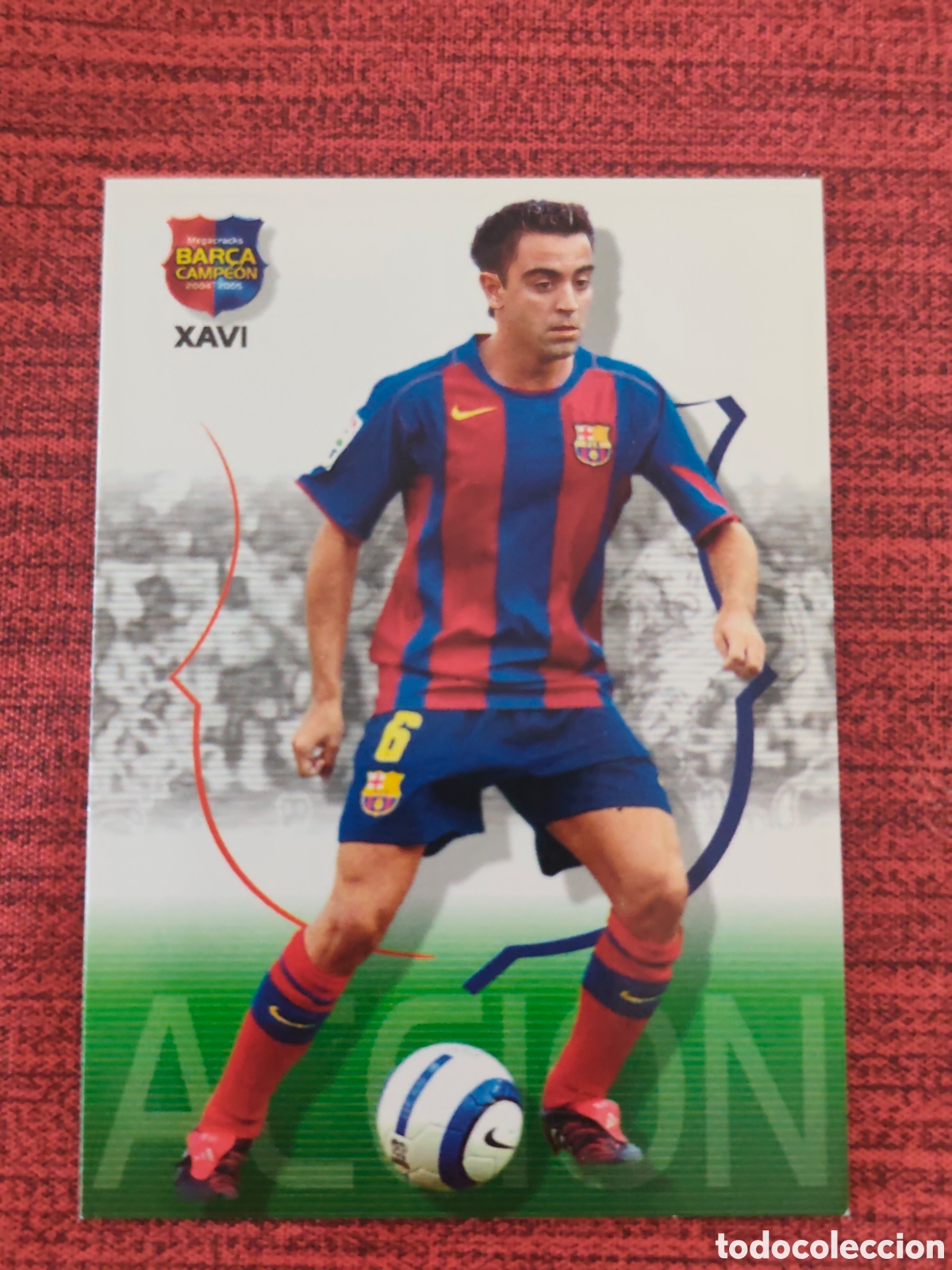 Fu&szlig;ball-Sticker: #45 XAVI FC BARCELONA MEGACRACKS BAR&Ccedil;A CAMPE&Oacute;N 2004 2005