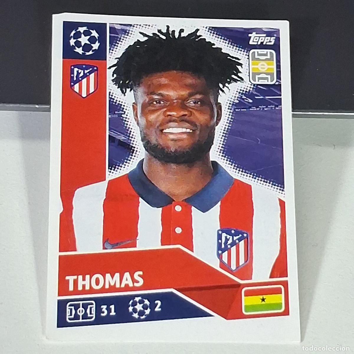 Fu&szlig;ball-Sticker: A41 ATM10 ATM 10 THOMAS ATLETICO DE MADRID UEFA CHAMPIONS LEAGUE STICKER 2020 2021 20 21 CROMO TOPPS