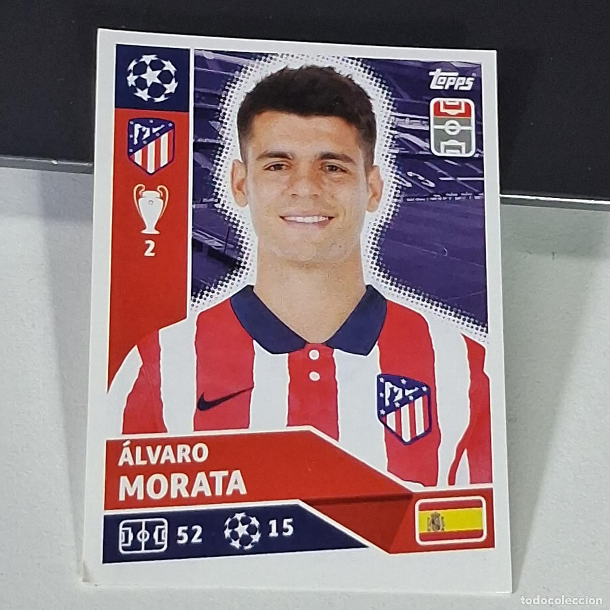 Fu&szlig;ball-Sticker: A41 ATM17 ATM &Aacute;LVARO MORATA ATLETICO DE MADRID UEFA CHAMPIONS LEAGUE STICKER 2020 2021 20 21 TOPPS