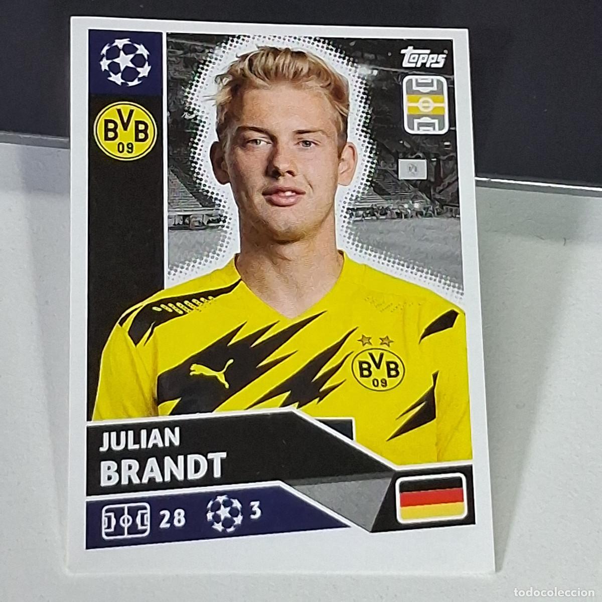 Fu&szlig;ball-Sticker: A41 DOR15 DOR 15 JULIAN BRANDT BORUSSIA DORTMUND UEFA CHAMPIONS LEAGUE STICKER 2020 2021 20 21 TOPPS
