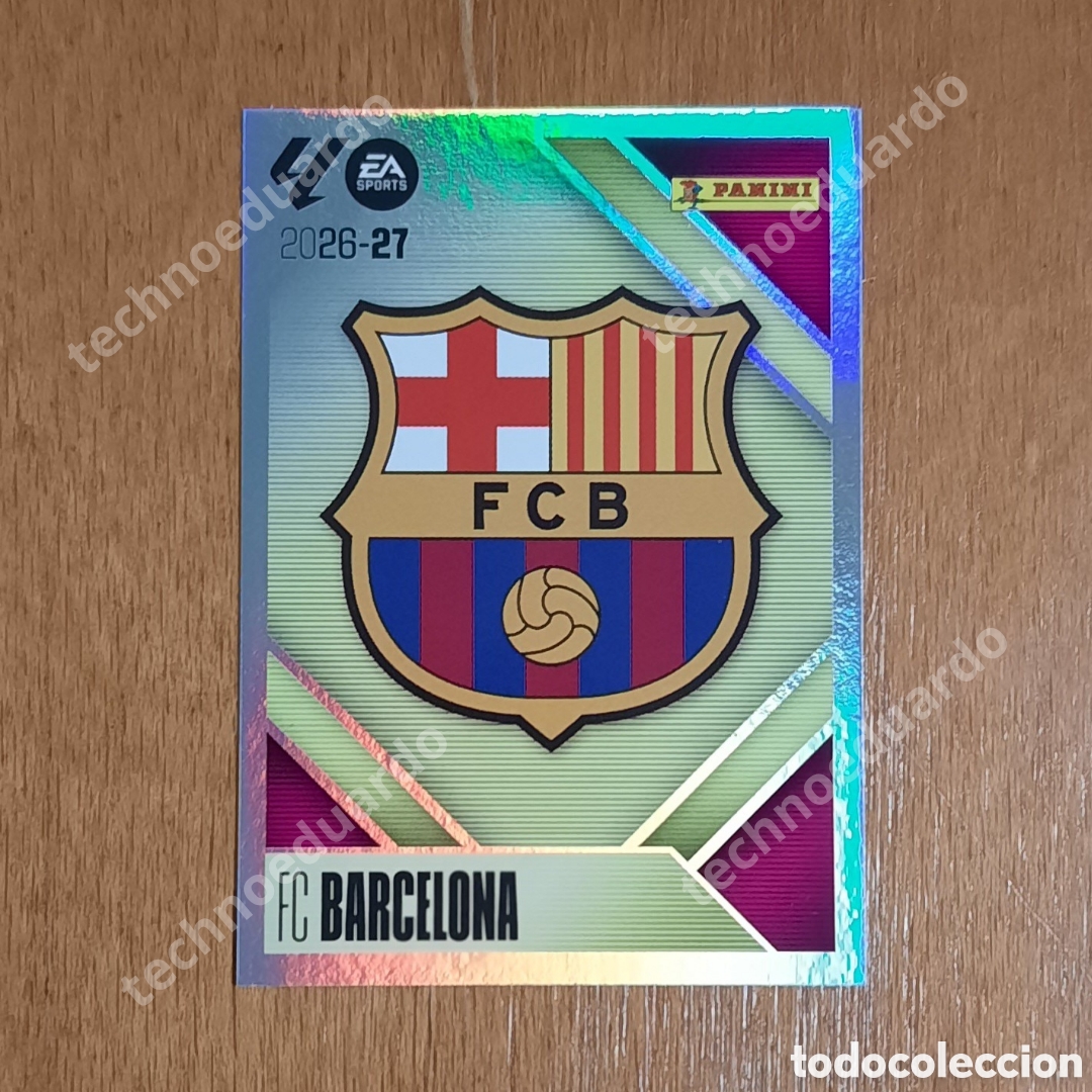 Cartes &agrave; collectionner de Football: Escudo del Barcelona n&uacute;mero 1 cromo Liga Este 26-27 2026-2027