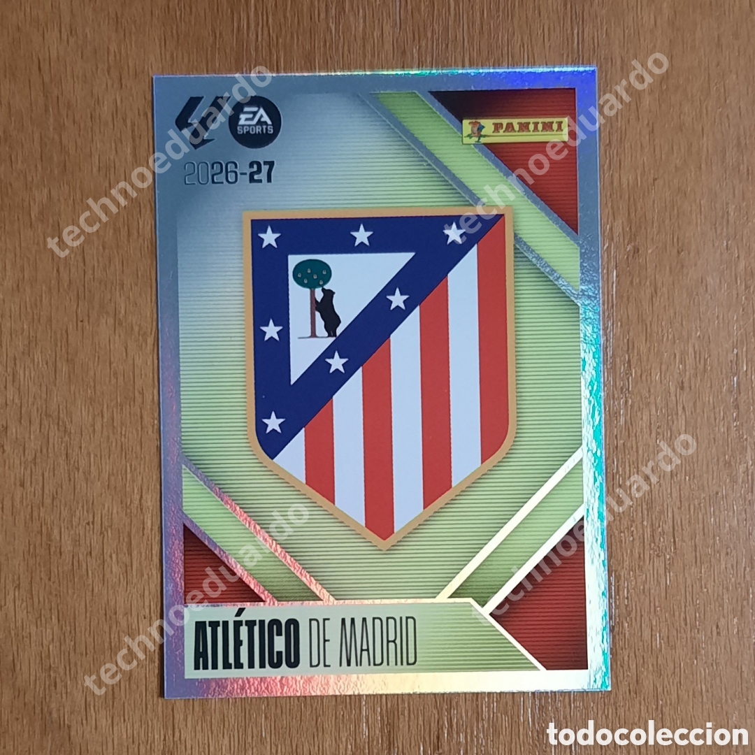 Cartes &agrave; collectionner de Football: Escudo del Atl&eacute;tico de Madrid n&uacute;mero 1 cromo Liga Este 26-27 2026-2027