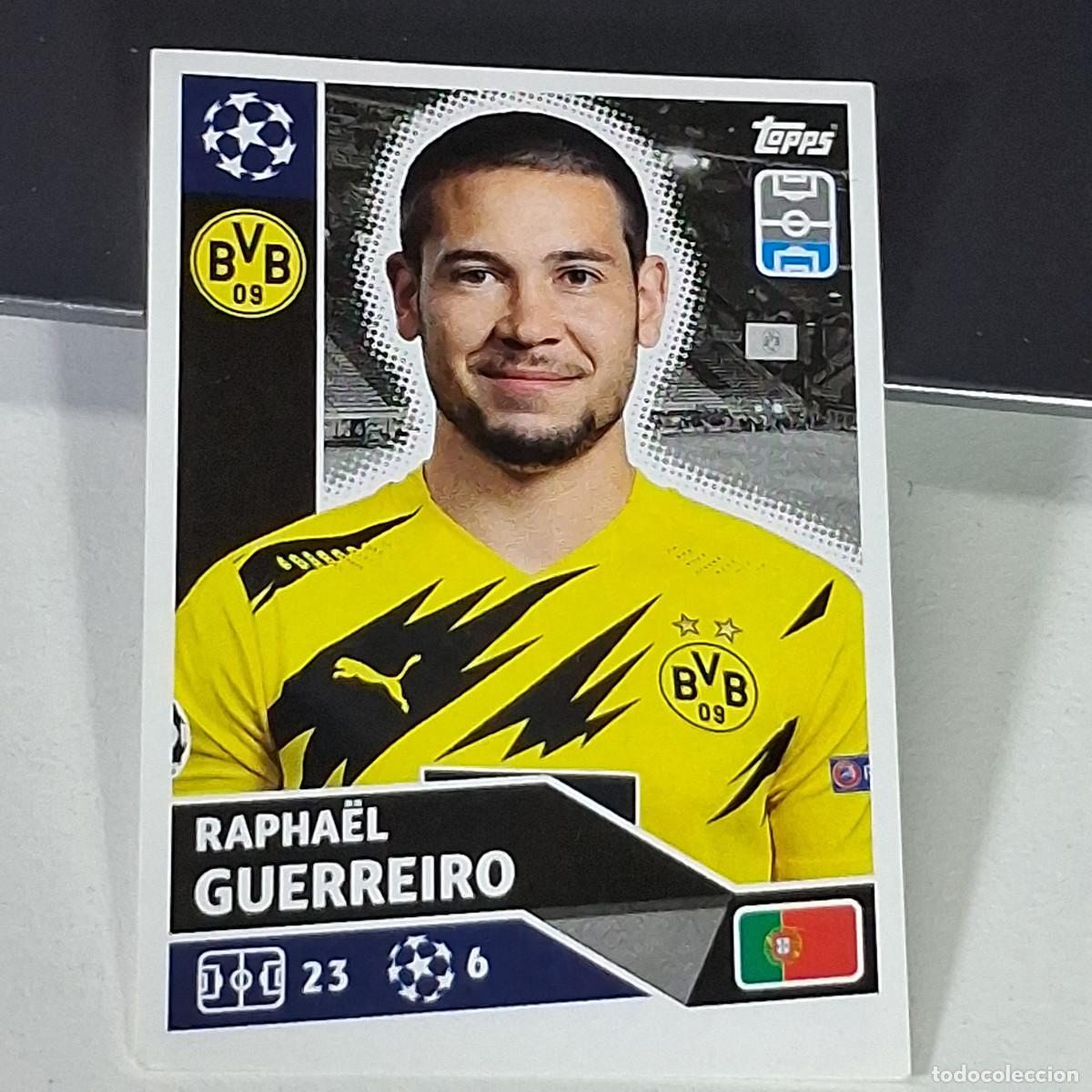 Cartes &agrave; collectionner de Football: A41 DOR6 6 RAPHAEL GUERREIRO BORUSSIA DORTMUND UEFA CHAMPIONS LEAGUE STICKER 2020 2021 20 21 TOPPS