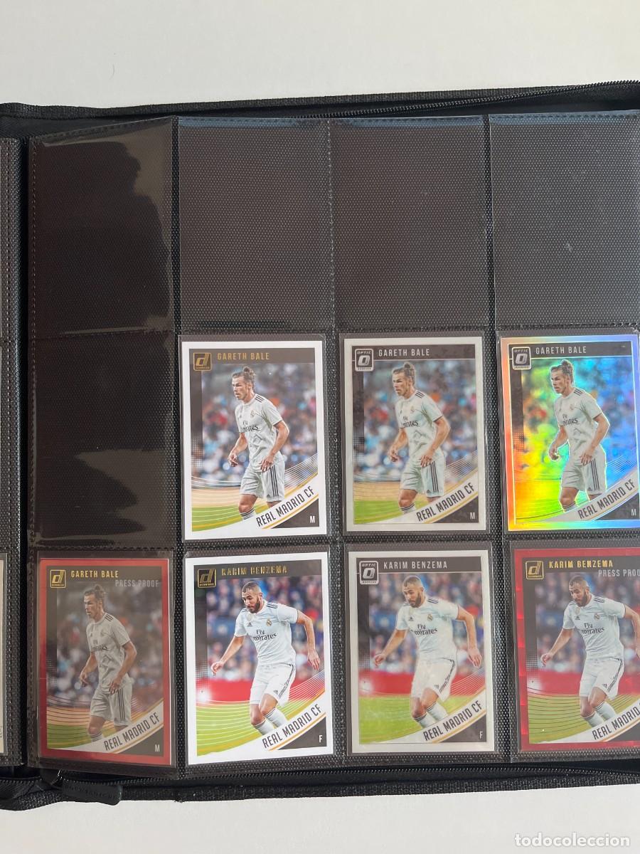 Lote 43 cartas REAL MADRID 2018-19 Panini Donruss – Vinicius Rookie, Ramos /100 + Optic Holo y Paral