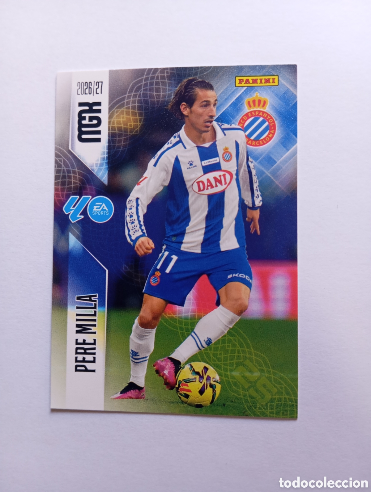 Cromos de f&uacute;tbol: PERE MILLA PANINI MEGACRACKS 26 27