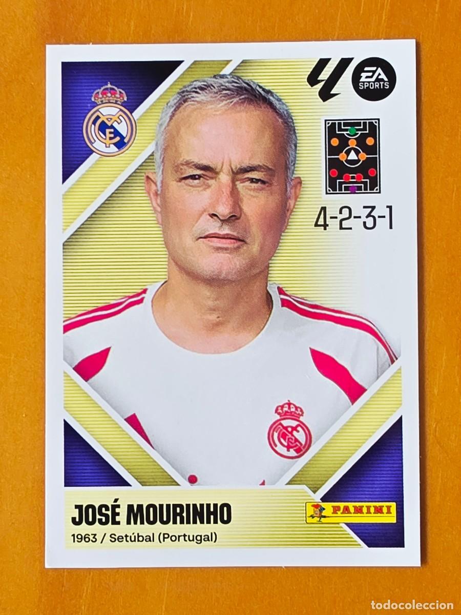 Cromos de f&uacute;tbol: 2 Entrenador Jos&eacute; Mourinho, Real Madrid, Panini Ediciones Liga Este 2026 2027 26 27 sin pegar