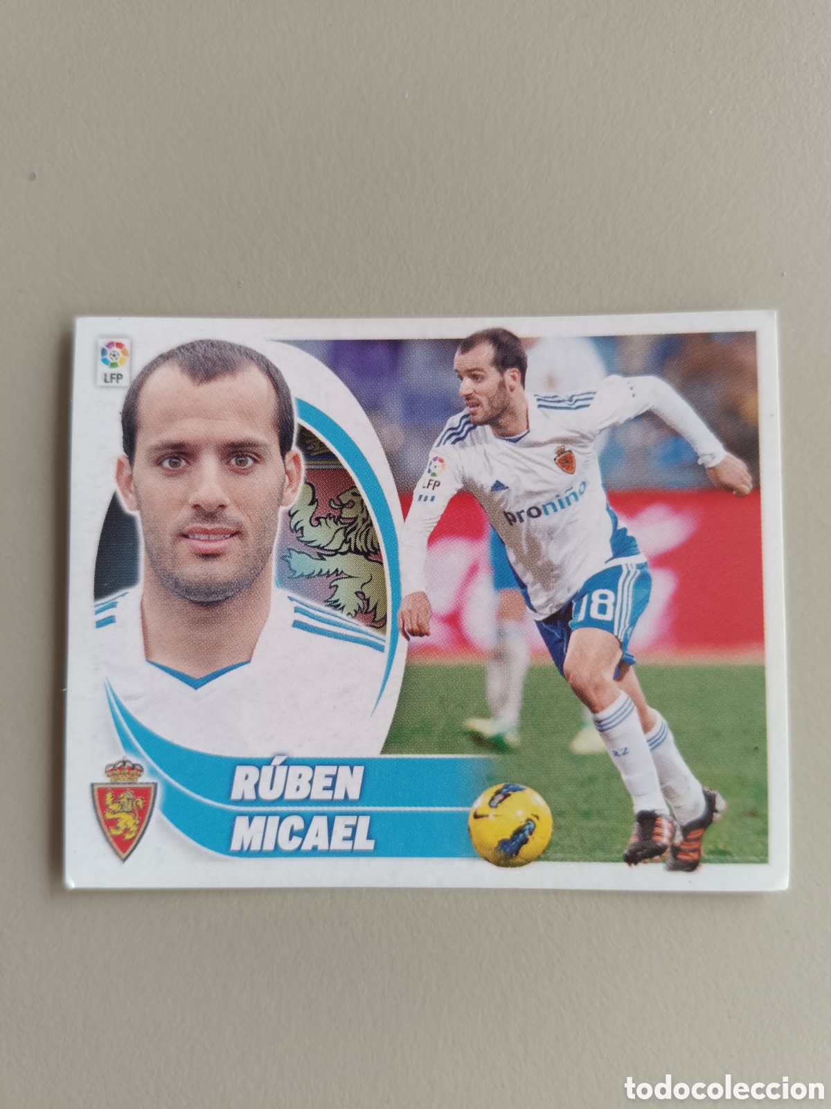 Cromos de f&uacute;tbol: Error 10b Rub&eacute;n Micaela Zaragoza Liga Este 2012-2013 12-13