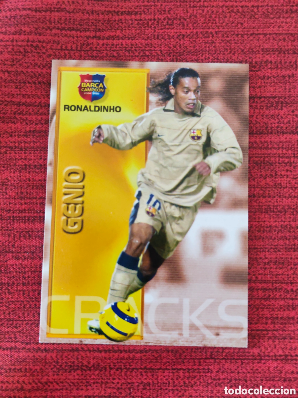 Cromos de f&uacute;tbol: #91 RONALDINHO FC BARCELONA MEGACRACKS BAR&Ccedil;A CAMPE&Oacute;N 2004 2005