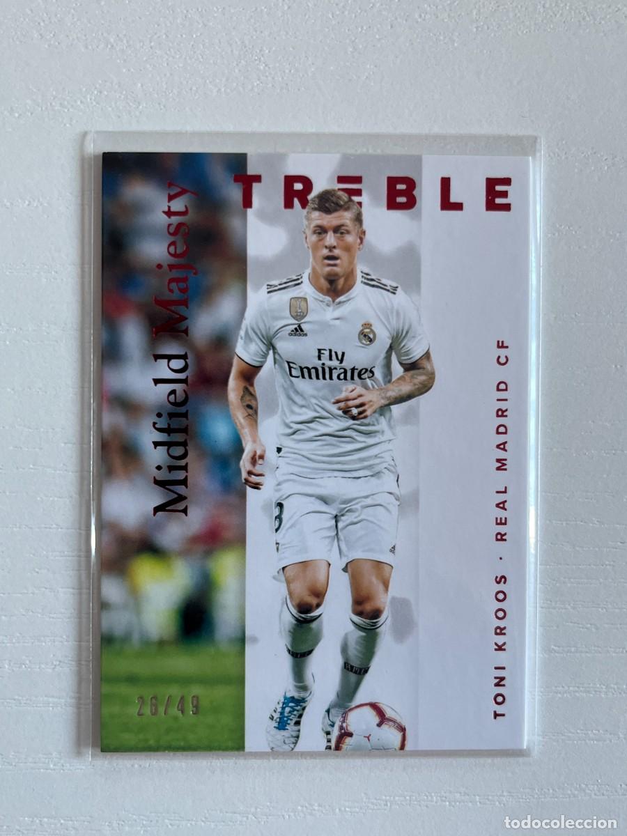 Cromos de f&uacute;tbol: Toni Kroos 2018-19 Panini Treble &ndash; Midfield Majesty Red /49 (26/49) Real Madrid