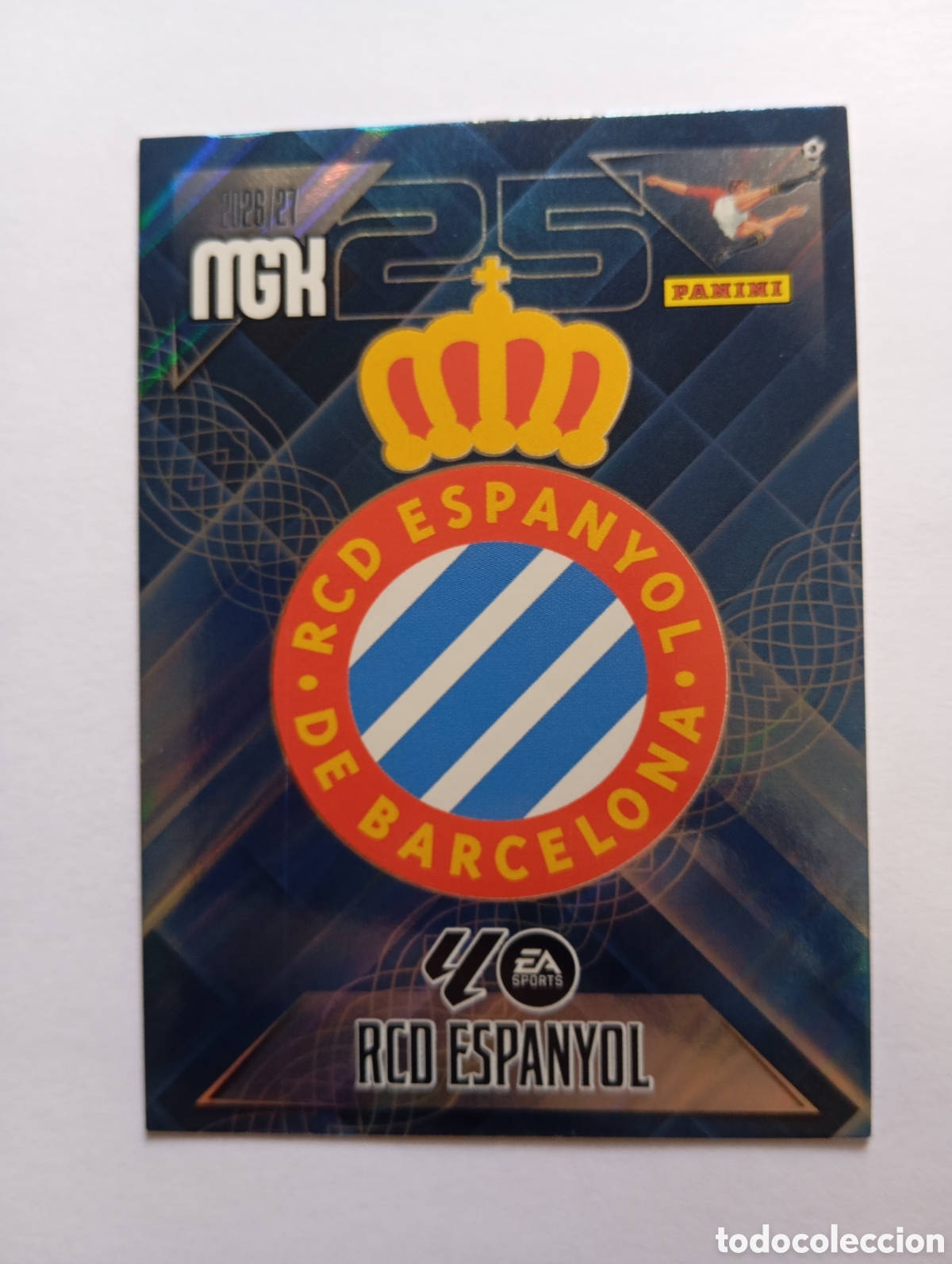 Cromos de f&uacute;tbol: ESCUDO RCD ESPANYOL PANINI MEGACRACKS 26 27