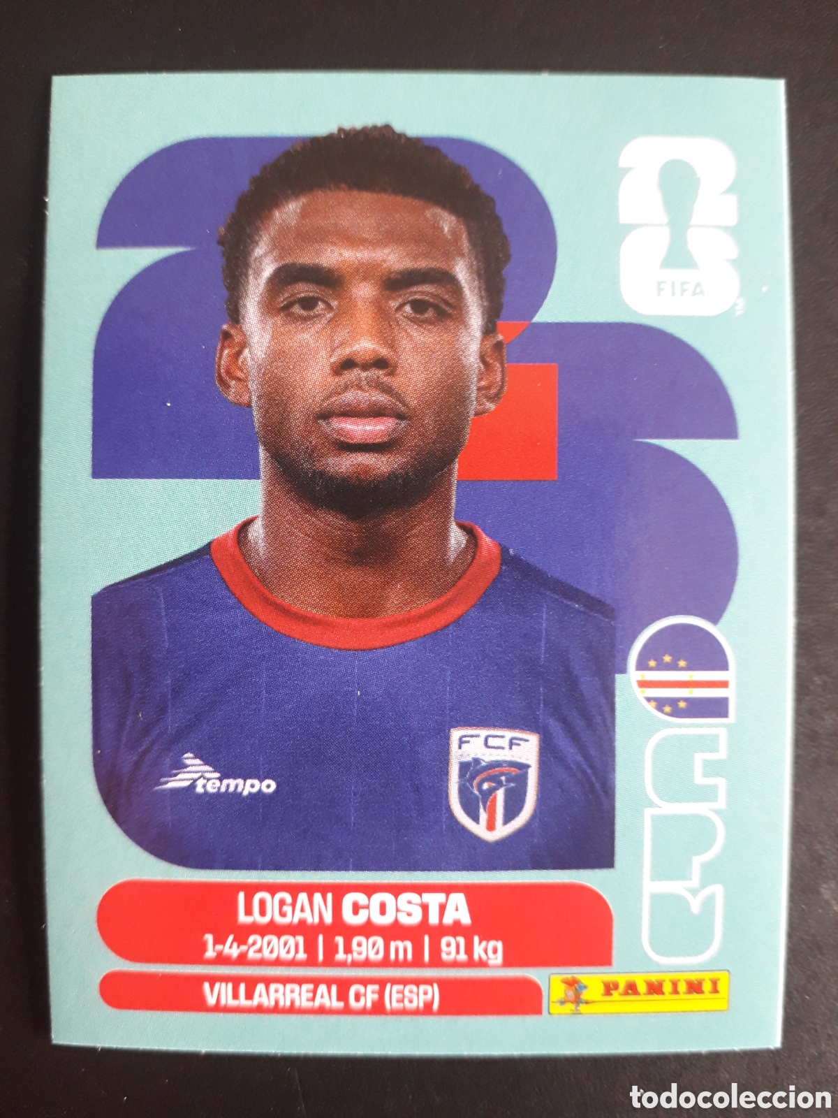 Cromos de f&uacute;tbol: COSTA CABO VERDE CPV 3 MUNDIAL F&Uacute;TBOL 2026 FIFA WORLD CUP PANINI SIN PEGAR PEDIDO M&Iacute;NIMO 3&euro;