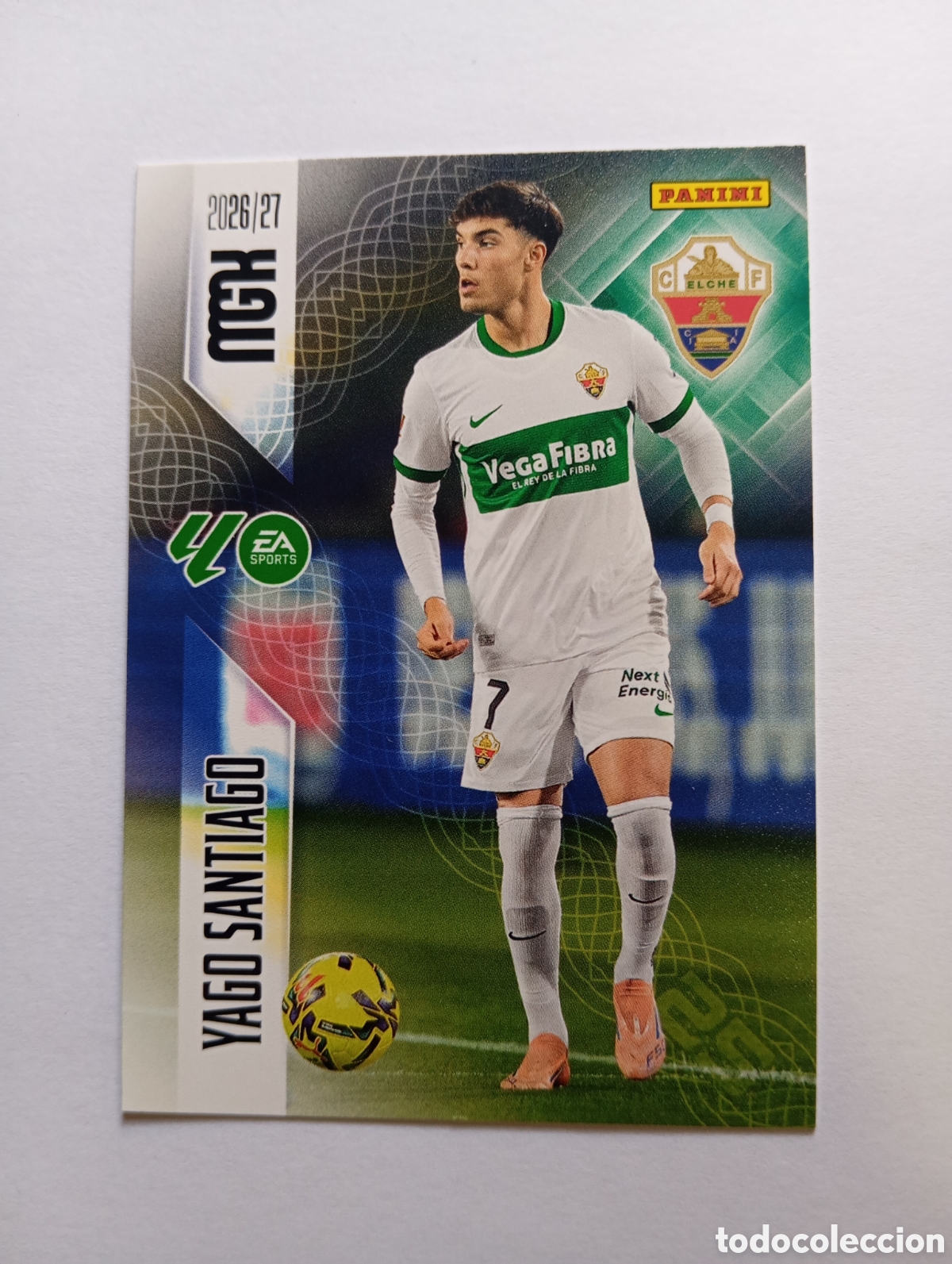 Cromos de f&uacute;tbol: 161 YAGO SANTIAGO PANINI MEGACRACKS 26 27