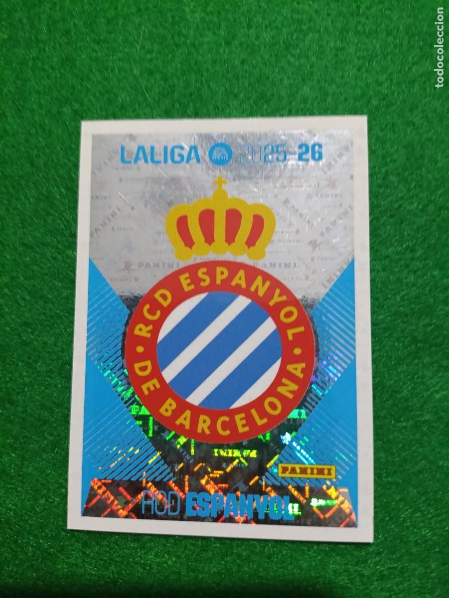 Cromos de f&uacute;tbol: LIGA ESTE 2025 2026 RCD ENPANYOL N&ordm; 1 ESCUDO