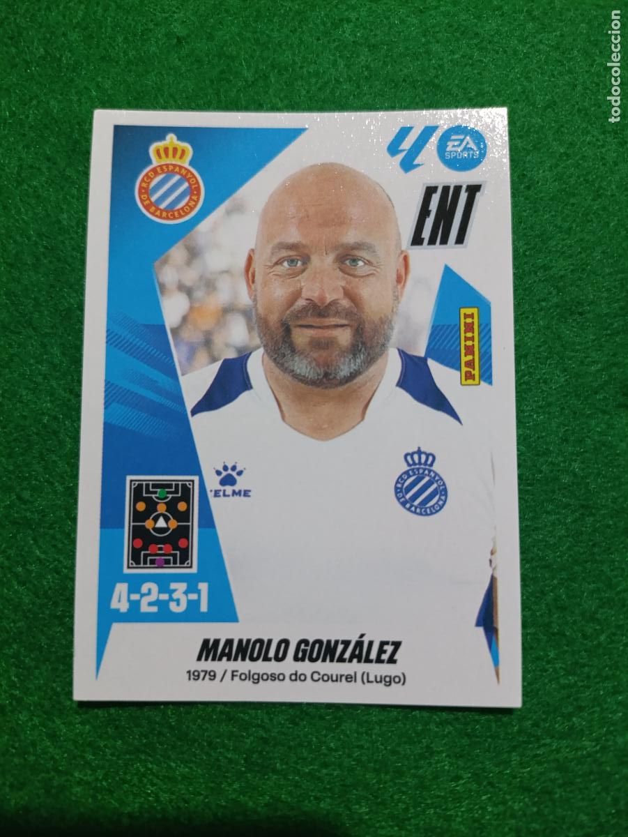 Cromos de f&uacute;tbol: LIGA ESTE 2025 2026 RCD ENPANYOL N&ordm; 2 MANOLO GONZ&Aacute;LEZ