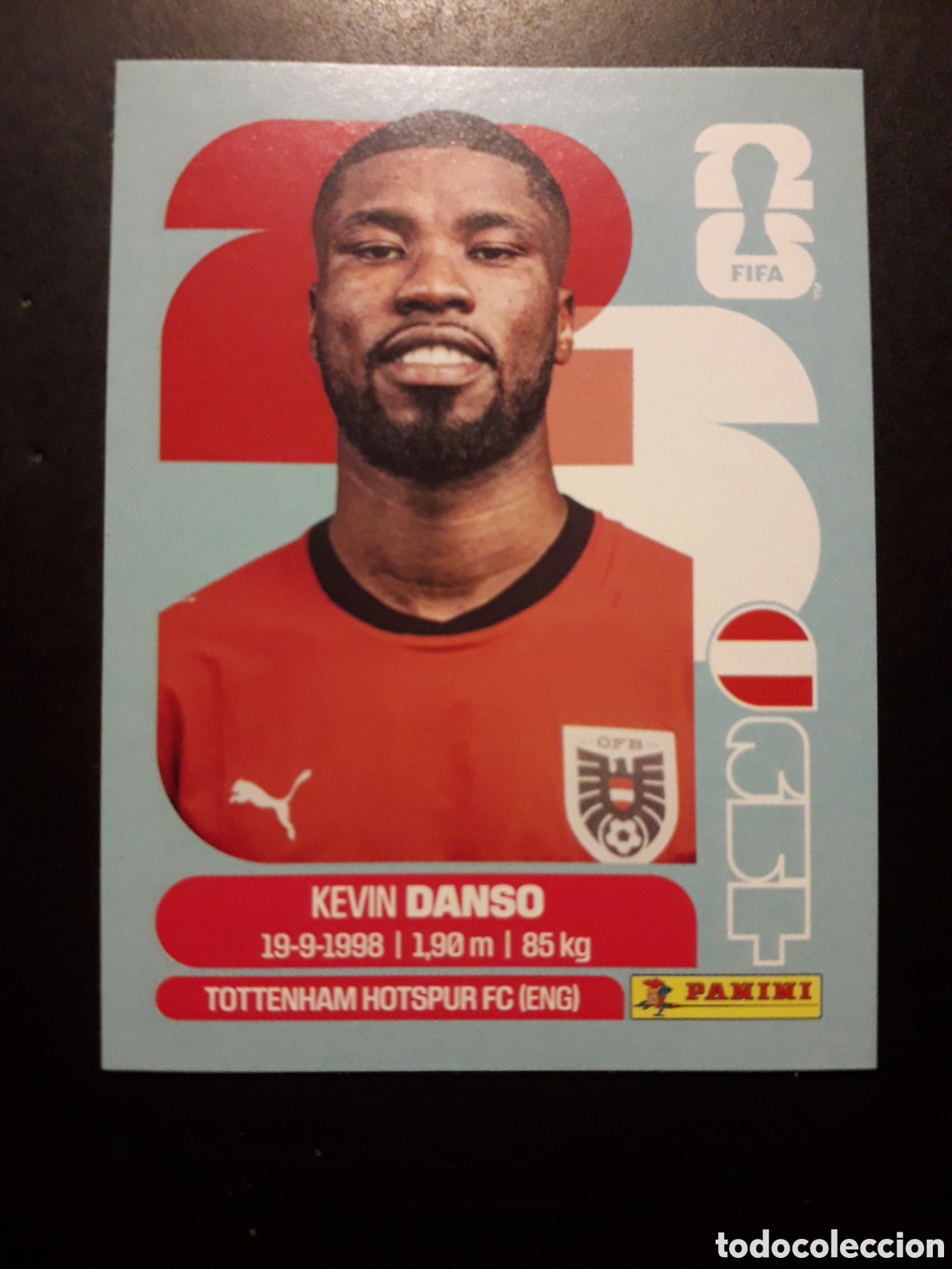 Cromos de f&uacute;tbol: DANSO AUSTRIA AUT 5 MUNDIAL F&Uacute;TBOL 2026 FIFA WORLD CUP PANINI SIN PEGAR PEDIDO M&Iacute;NIMO 3&euro;