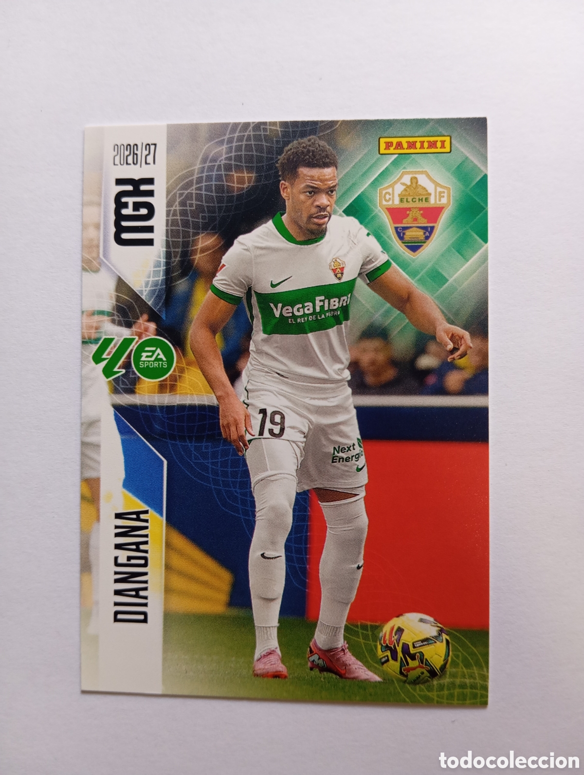 Cromos de f&uacute;tbol: 160 DIANGANA PANINI MEGACRACKS 26 27