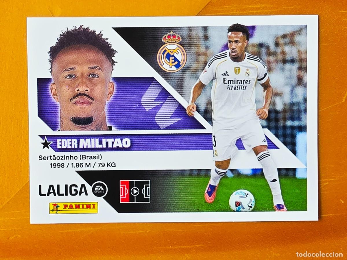 Cromos de f&uacute;tbol: 6 Eder Milit&atilde;o, Real Madrid, Panini Ediciones Liga Este 2026 2027 26 27 sin pegar