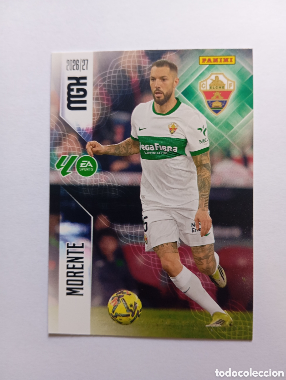 Cromos de Futebol: 158 MORENTE PANINI MEGACRACKS 26 27