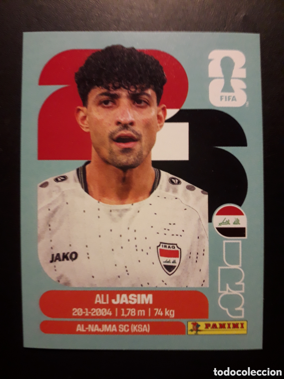Cromos de Futebol: JASIM IRAQ IRQ 12 MUNDIAL F&Uacute;TBOL 2026 FIFA WORLD CUP PANINI SIN PEGAR PEDIDO M&Iacute;NIMO 3&euro;