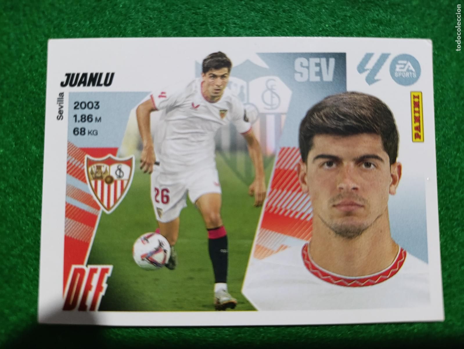 Cromos de Futebol: LIGA ESTE 2025 2026 SEVILLA FC N&ordm; 6 JUANLU