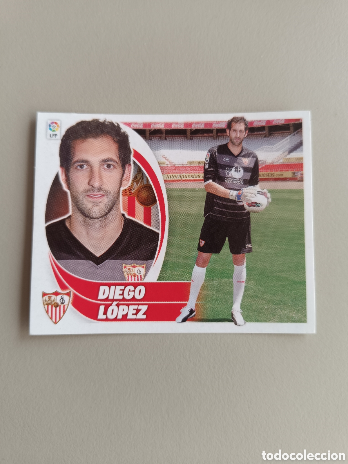 Cromos de f&uacute;tbol: Cromo Liga Este 2012-2013 12-13 Diego L&oacute;pez Sevilla n&deg; 1