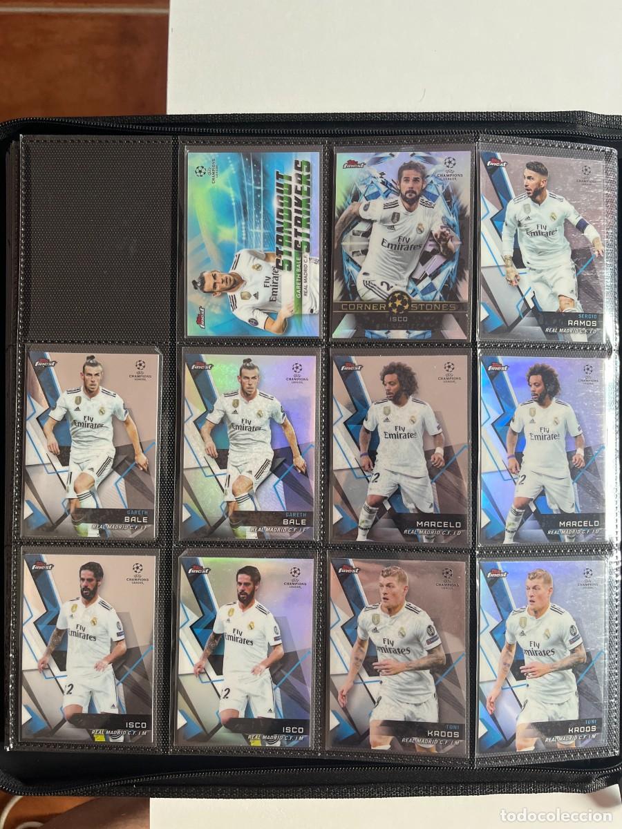 Cromos de f&uacute;tbol: Lote 11 cartas REAL MADRID 2018-19 Topps Finest UCL &ndash; Bale, Kroos, Marcelo + 4 Refractors e Inserts
