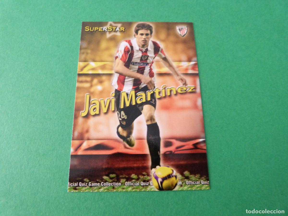 Cromos de f&uacute;tbol: TRADING CARD FUTBOL JAVI MARTINEZ ATH.BILBAO MATE N&ordm; 348 FICHAS LIGA MUNDICROMO 2009-2010/09-10