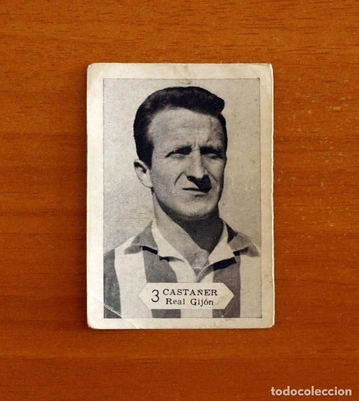 Cromos de f&uacute;tbol: Sporting de Gij&oacute;n - 3 Casta&ntilde;er - Gr&aacute;ficas Nilo 1958-1959, 58-59 - Nunca pegado