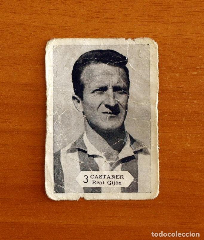 Cromos de f&uacute;tbol: Sporting de Gij&oacute;n - 3 Casta&ntilde;er - Gr&aacute;ficas Nilo 1958-1959, 58-59